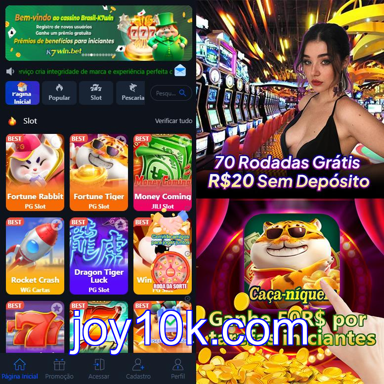Cadastro no joy10k: Comece com um Bônus de Boas-vindas!